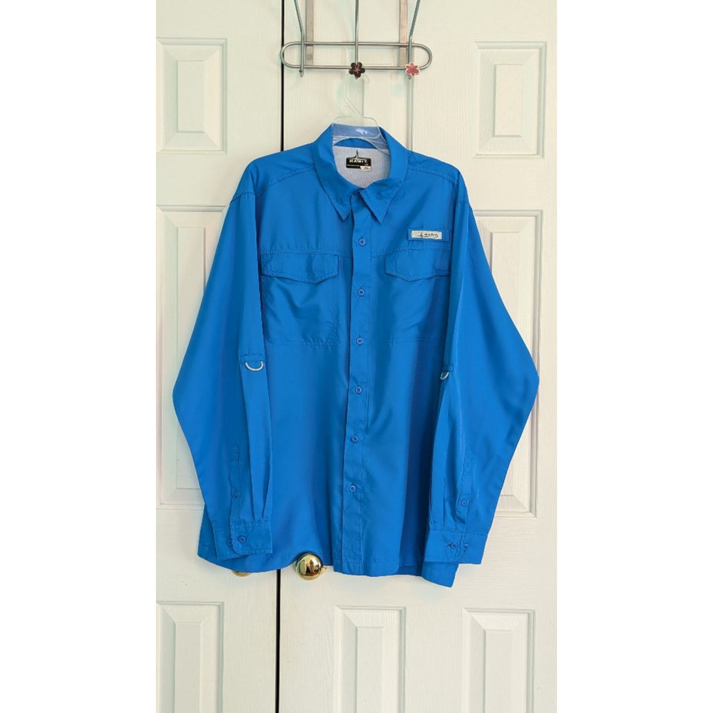 Habit Shirt, Blue, Men's Size Large